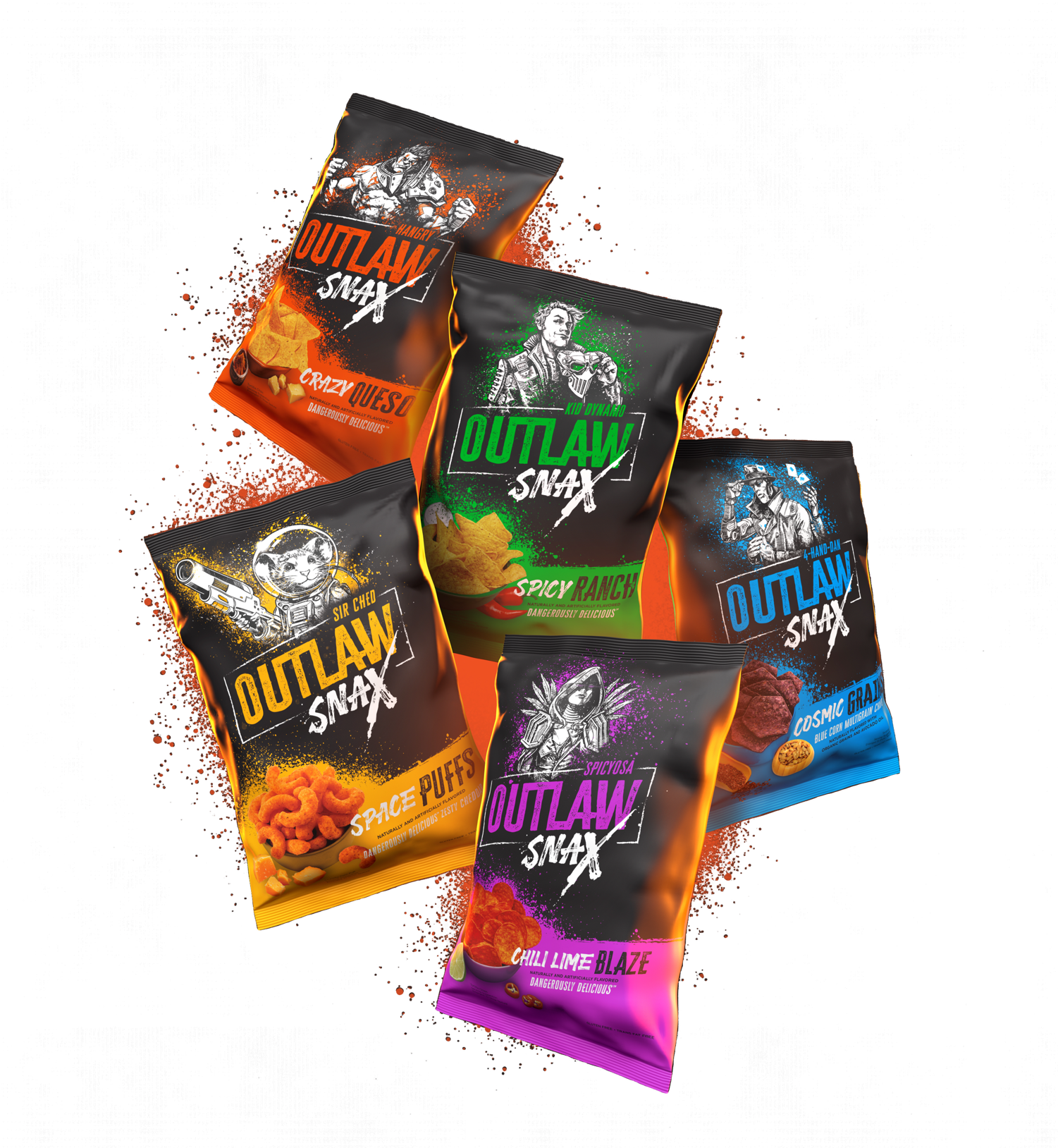 Outlaw Snax Share Bags